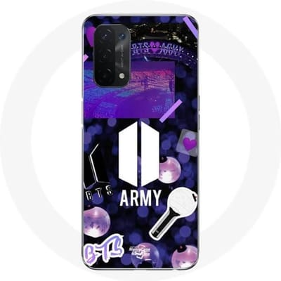 Oppo A54 5G hoesje BTS legerlogo Bangtan Subs