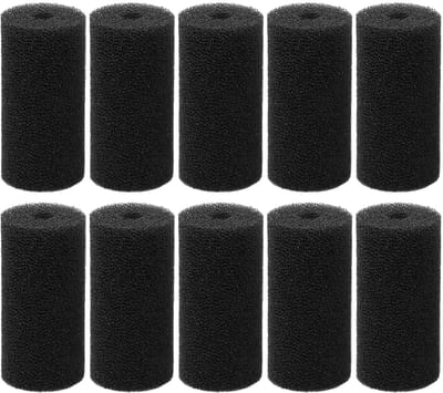 JHUBERS- Filterspons 10 Stuks - Filtermateriaal Aquarium - Filterspons Aquarium - Waterinlaatfilter - Aquariumpompfilter - Duurzaam Sponsmateriaal - 8 x 4 cm