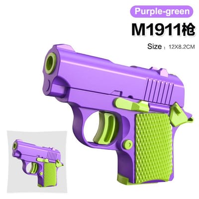 Pistolet à Gravité 3D Modèle Mini Pistolet Imprimé en 3D 1911 Jouets Fidgets Pour Adultes Jouet Anti-Stress Pour Enfants Garçons Filles Cadeaux d'Anniversaire