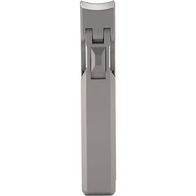 Nagelknipper Roestvrij Staal Brede Opening Drukknop Ontwerp Anti-Spat Platte Mond Nagelknipper gray