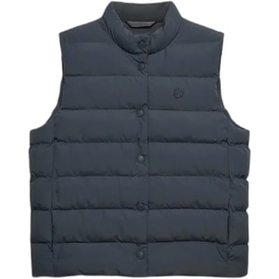 Superdry - Gewatteerd Gilet met Drukknopen Slanke Pasvorm - Dames - Gilets