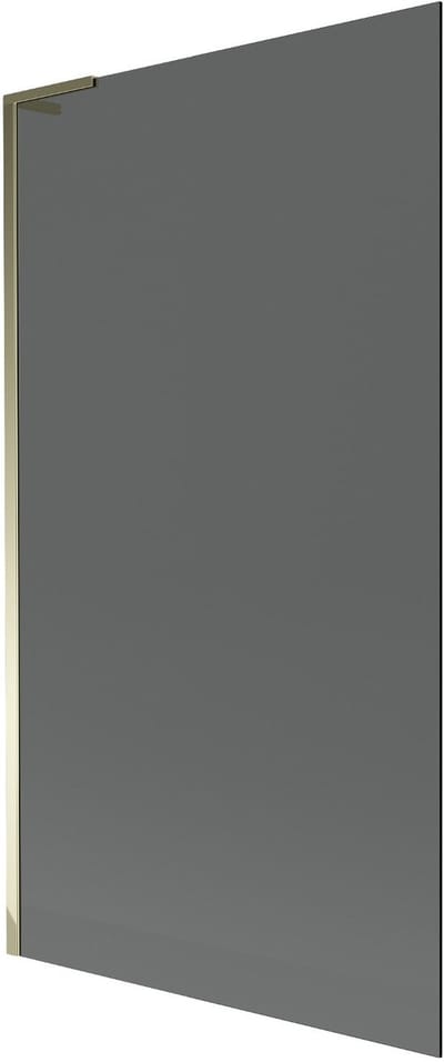 Mexen Next L badwand eenvleugelig 100 x 150 , grafiet, goud - 895-100-000-03-40-50