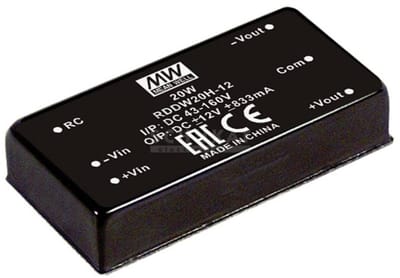 Mean Well RDDW20G-12 DC/DC-converter 835 mA 20 W Aantal uitgangen: 2 x