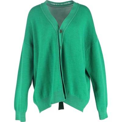 Acne Studios V-halsvest van groene wol