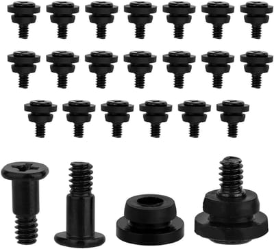 Montage Schroeven Set, 20 Stuks 6#-32 Harde Schijf Schroeven & 20 Stuks Schok Demping Rubber Ringetjes voor 8,89cm HDD SSD Computer Reparatie Onderdelen en Accessoires