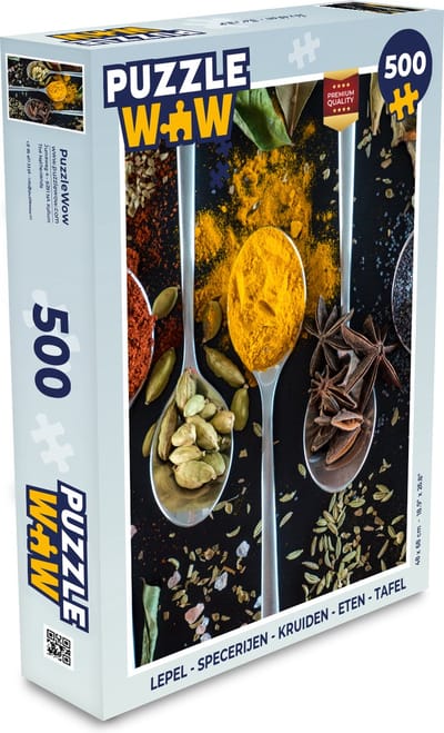Puzzel Lepel - Specerijen - Kruiden - Eten - Tafel - Legpuzzel - Puzzel 500 stukjes