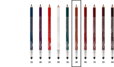 Easy Paris - Lippotlood en Oogpotlood - Extra Waterproof - Licht Bruin - Met puntenslijper en smudger/vervager - Nummer 038 - 1 Stuks