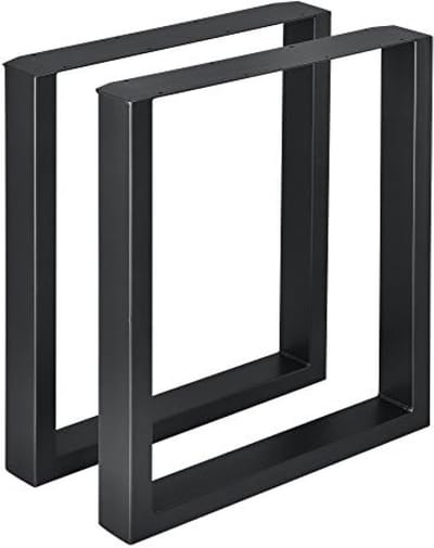 Stalen onderstel set van 2 U tafelpoot 60x72 cm