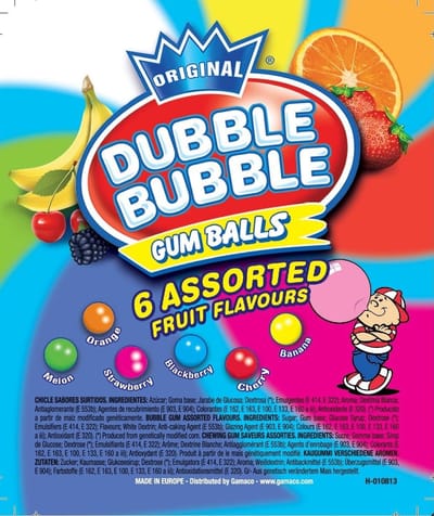 Kauwgomballen ca. 200 stuks - 2 kg - bulkverpakking - 6 verschillende smaken - assorti verpakking - gum geschikt voor kauwgomballen automaat