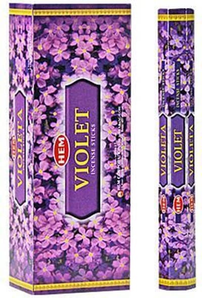 HEM Wierook - Violet - Slof / Voordeelbox (6 Pakjes / 120 stokjes)