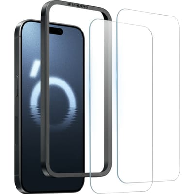 Northjo iPhone 16 Pro Max Duo Pack A+ Screenprotector Met Installatiehulp Transparant