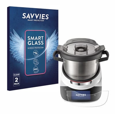 2 Stuks Savvies Screenprotector - geschikt voor Bosch Cookit - beschermfolie glas transparant