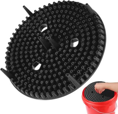Vuilvanger Emmer - Grind Filter - Auto Reinigen - ABS Materiaal - 26 x 6 cm - Zwart