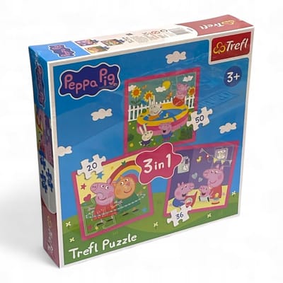 Trefl Peppa Pig 3-in-1 Puzzel Set voor Kinderen