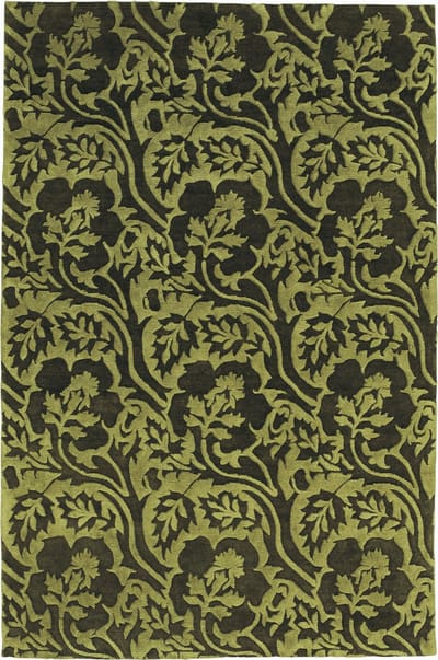 LIGNE PURE Fantasize Vloerkleed/tapijt - Groen Bruin - 200x300