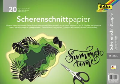 Folia silhouettenpapier 35x50cm zwart