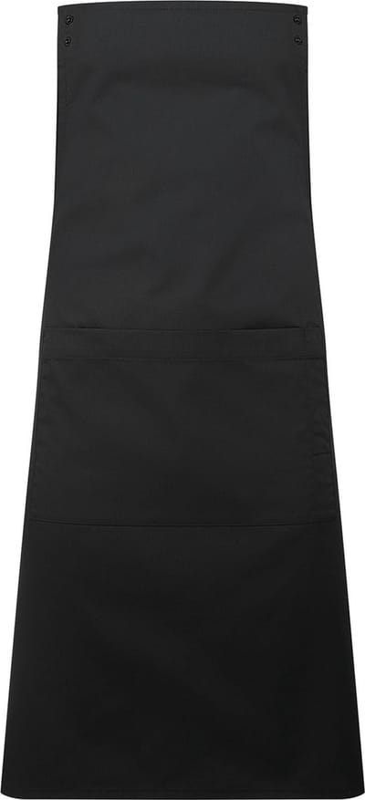 Schort/Tuniek/Werkblouse Unisex One Size Premier Black 65% , 35% Katoen