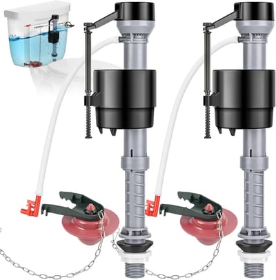 Toilet Spoelset - Tankonderdelen - Toilet Reparatie - Universeel Verstelbaar - 2 Stuks - Messing