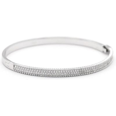Echte 925 Sterling Zilveren Armbanden 925 Armbanden met Heldere Cubic Zirconia voor Vrouwen Dubai Europese Armbanden white
