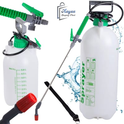Handdrukspuit 5L – Tuinspuit met Schouderriem en Verstelbare Sproeikop – Ideaal voor Tuin en Balkon – rugspuit – rugsproeier - 56609
