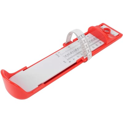 Voet Meetapparaat voor Baby Nauwkeurig Lichtgewicht Kinder Voetlengte Meetmeter Huis Voet Meetliniaal Sizer Rood rood