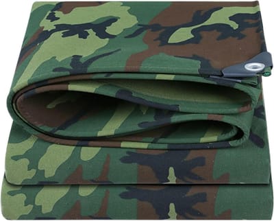 Zwaar Dekzeil Camouflage - Beschermhoes Tarp - Meubels Afdekken - 100% Waterdicht - 3x4m - Camouflage