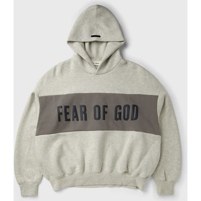 CROPPED RELAXED PANELLED HOODIE
