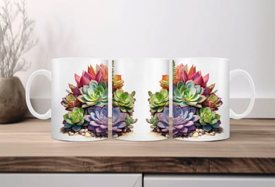 Auqarel koffiemok Cactus 1