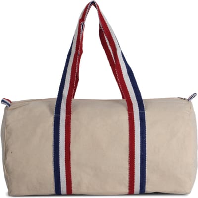 Reistas van katoencanvas - Natural Reflexblue White Frenchred - Duurzame kwaliteit - Uitvoering 20