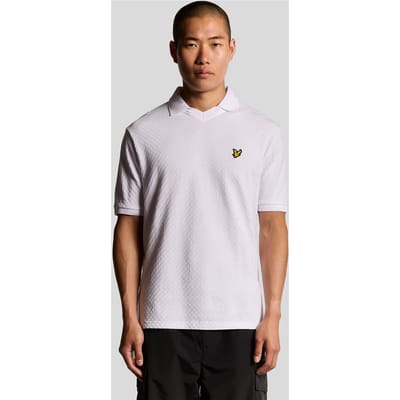 Lyle & Scott Football Collar Poloshirt - Wit