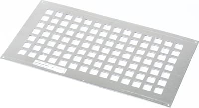 Gavo Ventilatieplaat enkel rij aluminium 25 x 45cm (Prijs per stuk)