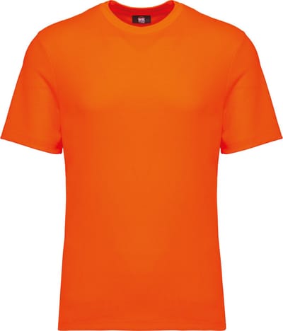 WK. Designed To Work Duurzaam uniseks T-shirt katoen/polyester WK308 - Fluorescent Orange - L