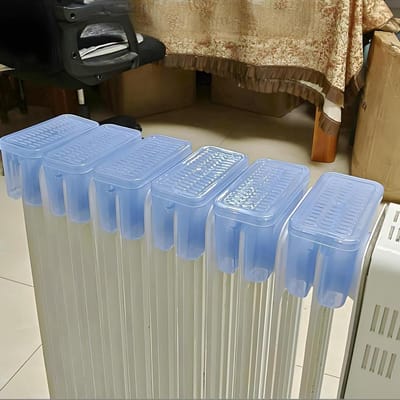Radiator Luchtbevochtiger - Luchtbevochtiger Box - Luchtkwaliteit Verbeteren - Geen Elektriciteit Nodig - 6 Stuks - Blauw