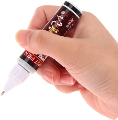 TLVX Auto Schade Lakstift Repartie Pen Zwart – Lakschade Krassen en Steenslag Schade Herstellen Auto – Motor – Scooter - E-Bike – Fatbike - Black