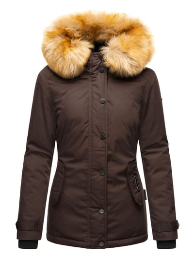 Navahoo Dames Winterjas Laura – Warm, Stijlvol & Met Afneembare Bontkraag
