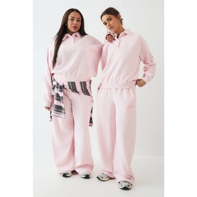Dames DSGN Studio Rechte Pijp Jogger | Light Pink | Maat: Large