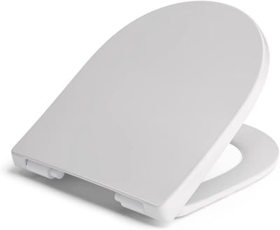 Toiletbril Lopata - WC-bril Duroplast - Dagelijks Toiletgebruik - Softclose en TakeOff - 345 mm breed - Wit alpin