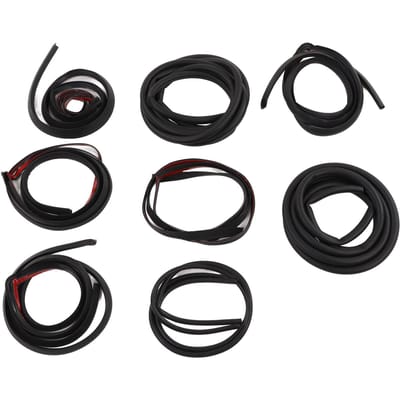8 Stuks Auto Afdichtstrip Kit Rubber Geluidsreductie Geluidsdicht Volledige Carrosserie Afdichtstrip Stickers Vervanging voor Tesla Model black