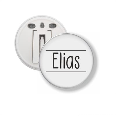 Button Met Clip 58 MM - Elias