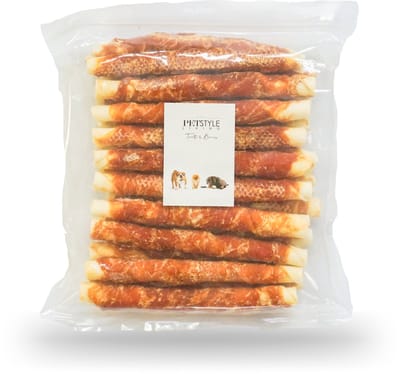 Petstyle Living Kauwstaven met Kip - Hondensnacks - 20cm - 20 Stuks - Kauwstaaf Hond