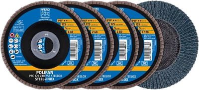 Waaierschijven Set - Schijven set - Metaal Bewerken - Universeel Gebruik - 125 mm - Meerkleurig