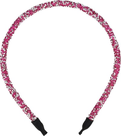 Lajetti Glitter Haarband Fuchsia - Skinny Diadeem