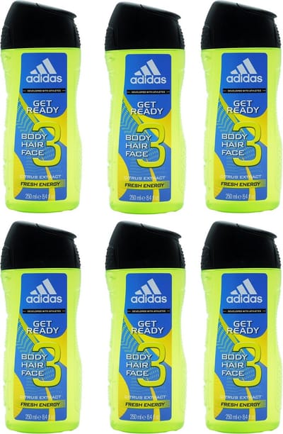 Adidas Douchegel Get Ready - Voordeelverpakking 6 Stuks