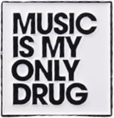 Pin Broche - enamel pin - kledingspeld - Music is my only
