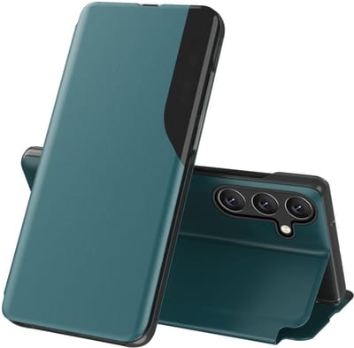 Voor Samsung Galaxy S24+ 5G Attractie Flip Houder Leren Telefoonhoesje (Indigo)