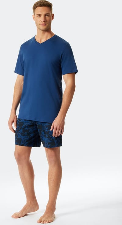 Schiesser – Fine Interlock  – Pyjama – 176690 – Blue - 60