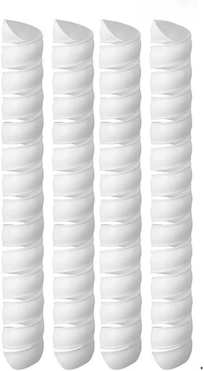 Boomstam Spiraal Guard - Boom Beschermer - Jonge Bomen Beschermen - Verstelbare Maten - 5 cm - Wit