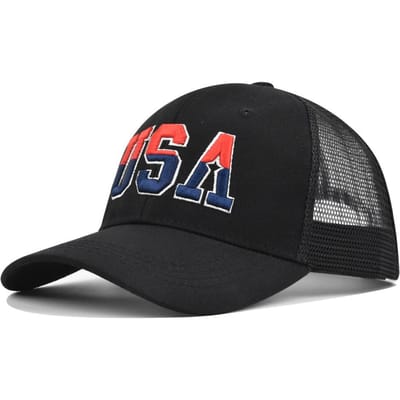 Casquette de Baseball en Maille Américaine Tendance d'Été Hommes Femmes Haute Qualité Réglable Rétro Hip Hop Streetwear Chapeau Protection Solaire Snapback 54-60cm