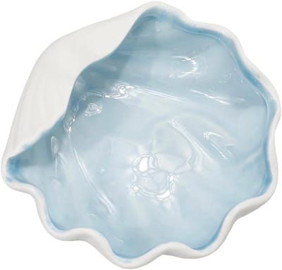 Sierlijke keramische ringhouder in de vorm van een schelp voor sieraden, oorbellen en horloges - Perfect voor feestjes, bruiloften en als decoratie voor je dresser