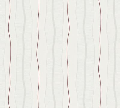 STREPEN BEHANG | Modern - Crème Rood - A.S. Création Casual Living